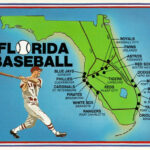 Postcard Of Florida Spring Training Baseball Stadium Map HipPostcard