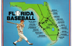 Postcard Of Florida Spring Training Baseball Stadium Map HipPostcard