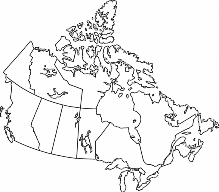 Blank Of Canada 8×10 Map