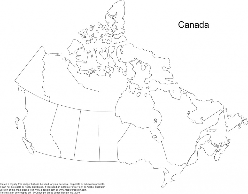 Printable Blank Map Of Canada With Provinces And Capitals Printable Maps