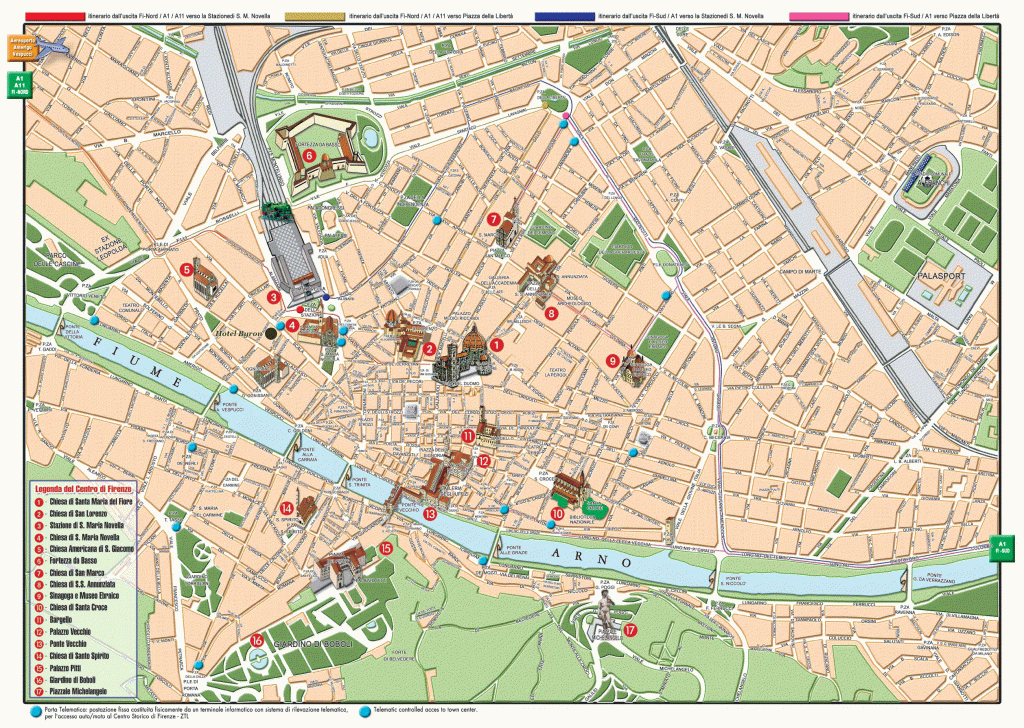 Printable Map Of Florence Italy Printable Maps
