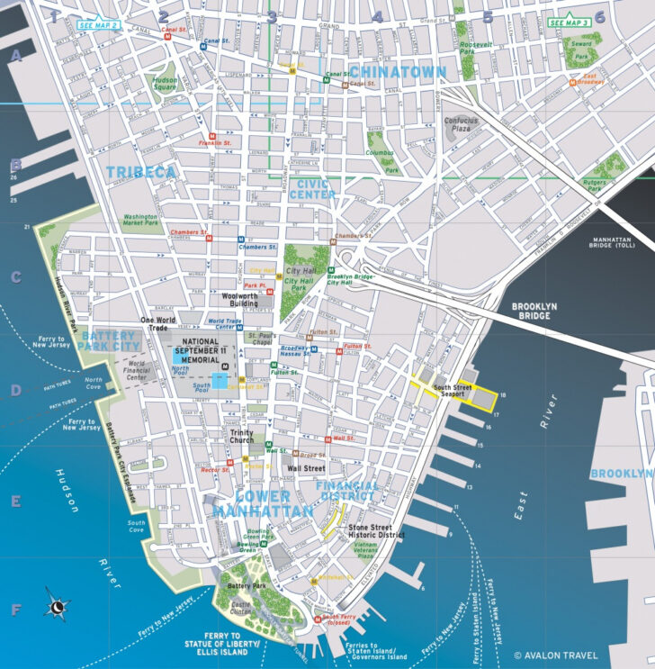 Printable Map Of Lower Manhattan Streets Free Printable Maps | Wells ...