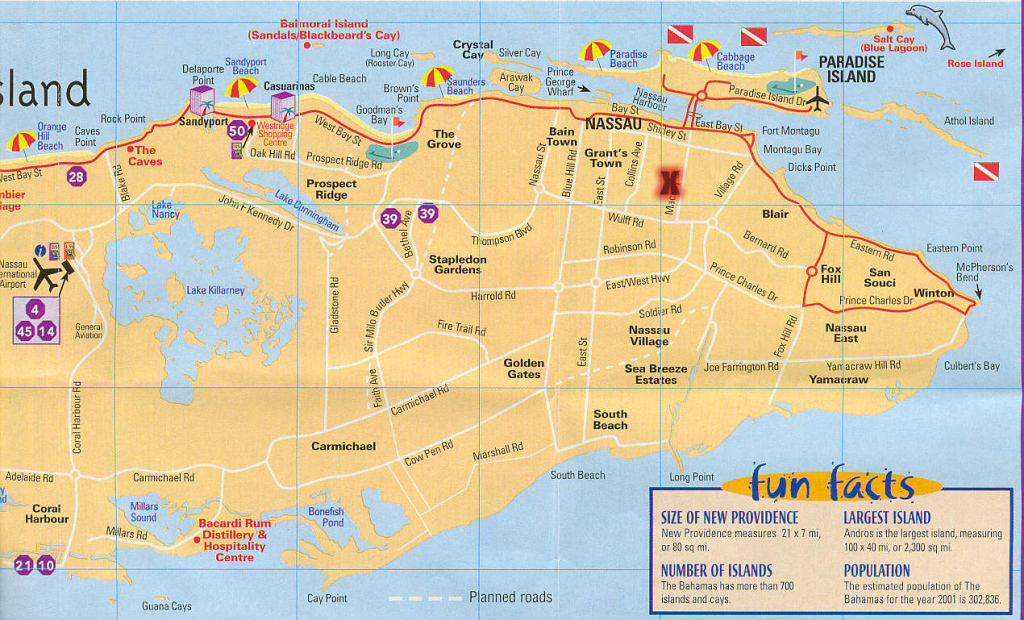 Printable Map Of Nassau Bahamas Printable Maps