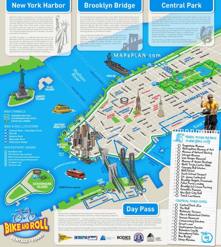 Nyc Map For Tourist Attractions