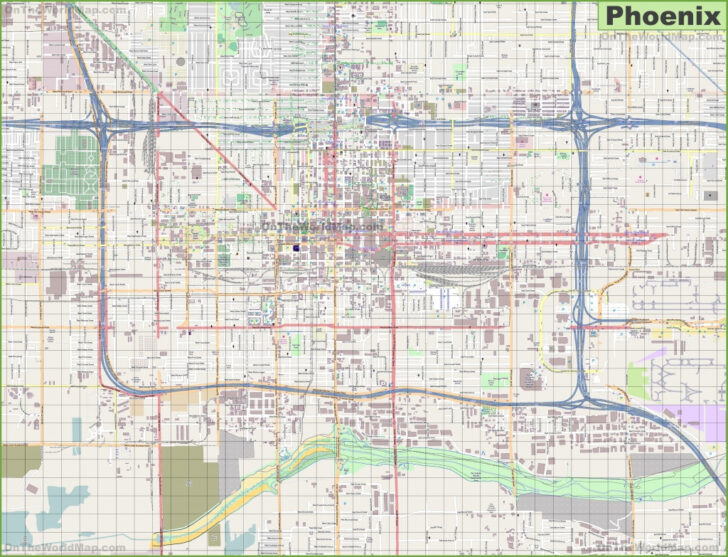 Printable Map Of Phoenix Free Printable Maps 