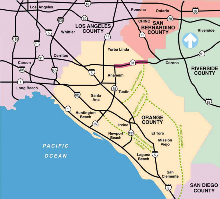 Map Of Southern Ca Freeways