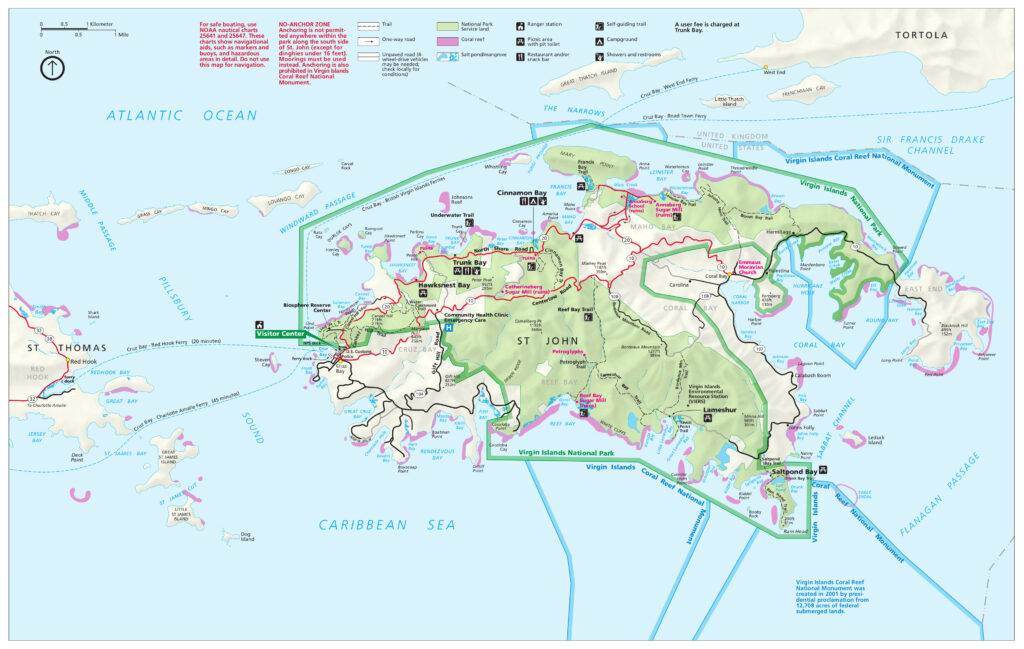 Printable Map Of St John Usvi Wells Printable Map