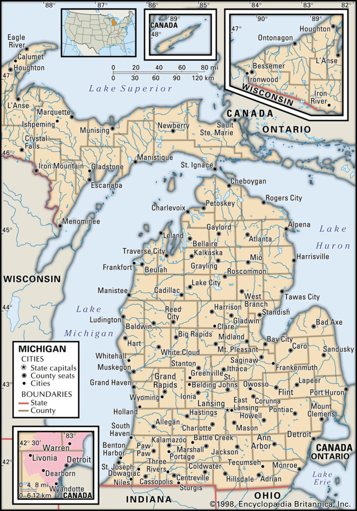 Printable Map Of Upper Peninsula Michigan