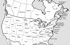 Printable North America Map Outline Printable US Maps