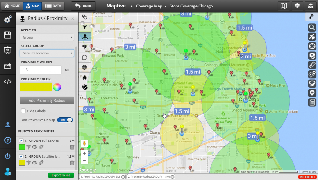 Printable Radius Map Free Printable Maps