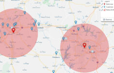 Printable Radius Map Free Printable Maps