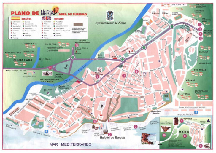 Printable Street Map Of Nerja Spain