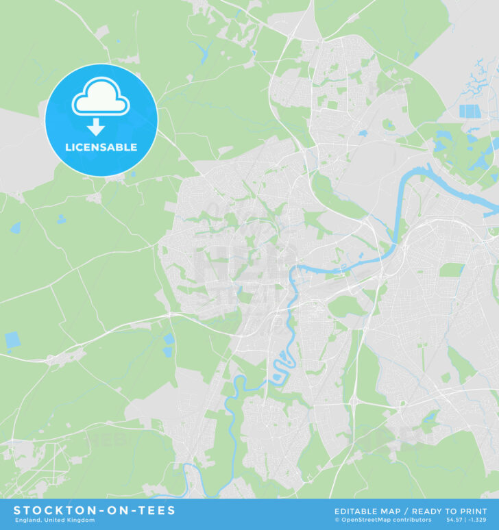 Printable Street Maps Of Stockton High Street Map