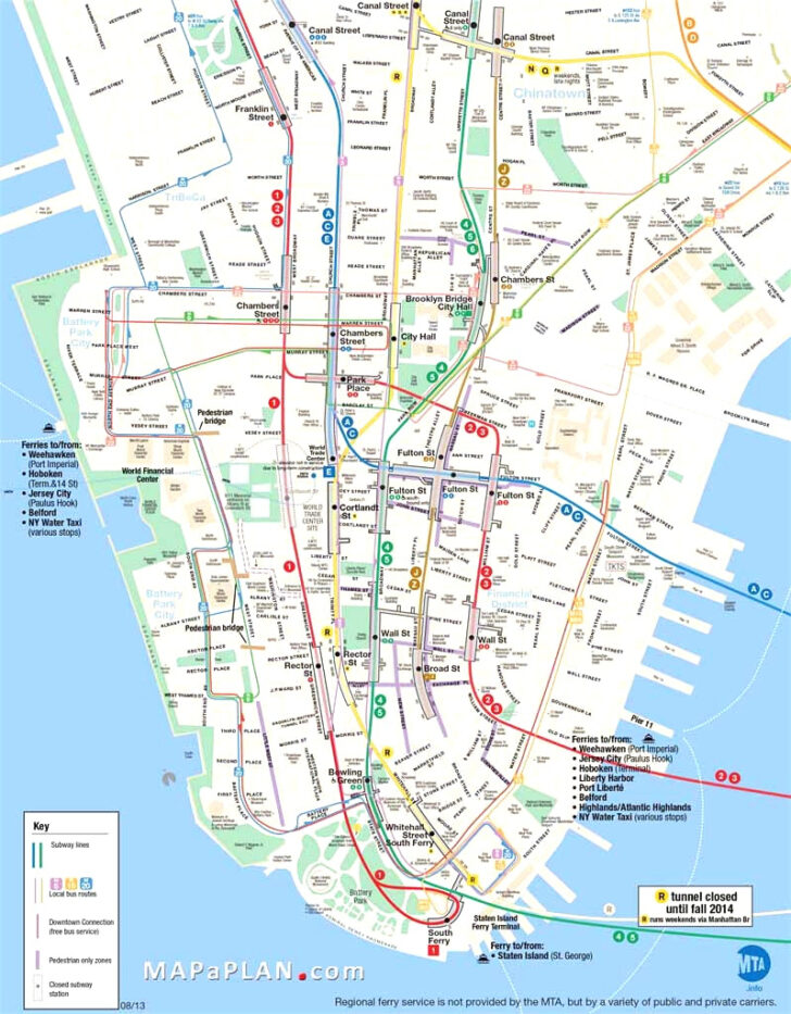 Printable Midtown Manhattan Map