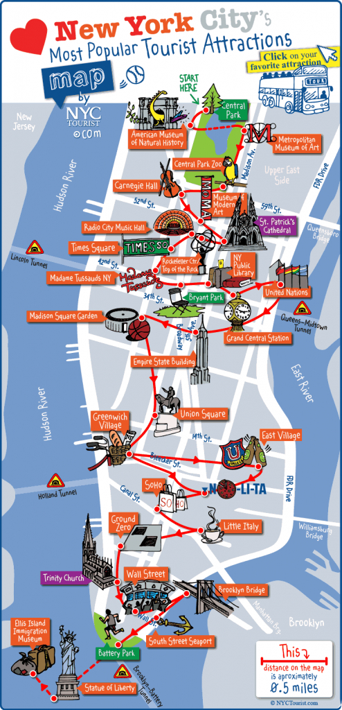 Printable Walking Map Of Midtown Manhattan Printable Maps