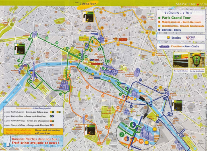 Paris Walking Map Printable