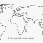 Printable World Map Outline Pdf Map Of World Blank Printable HD Png