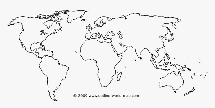 Printable World Map Outline Pdf Map Of World Blank Printable HD Png 