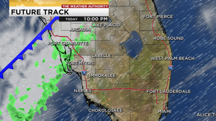 Rain Returns To SW Florida Along A Cold Front