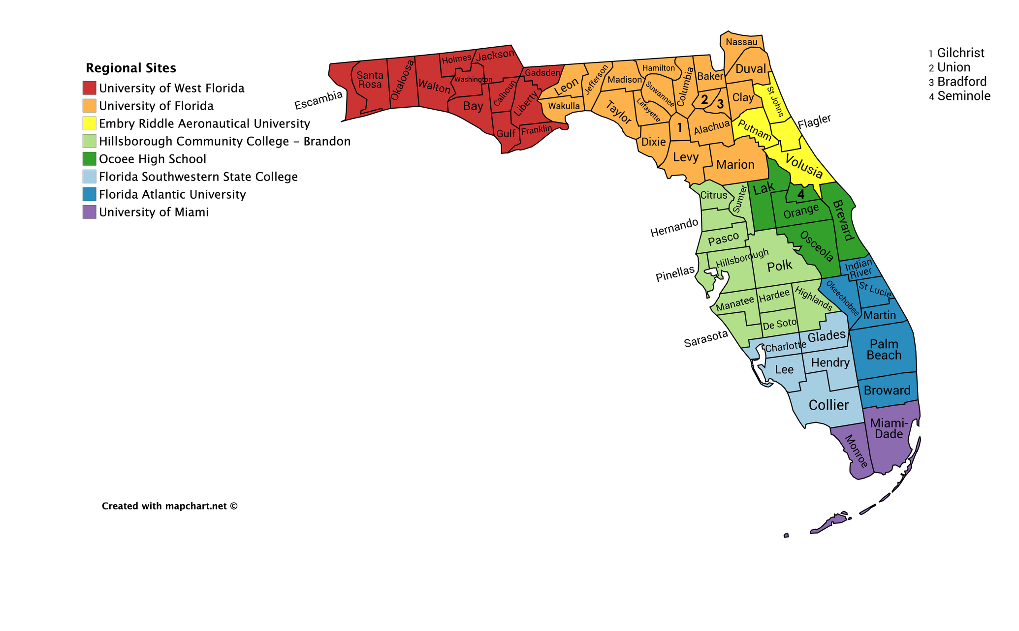 Regions Of Florida Scioly