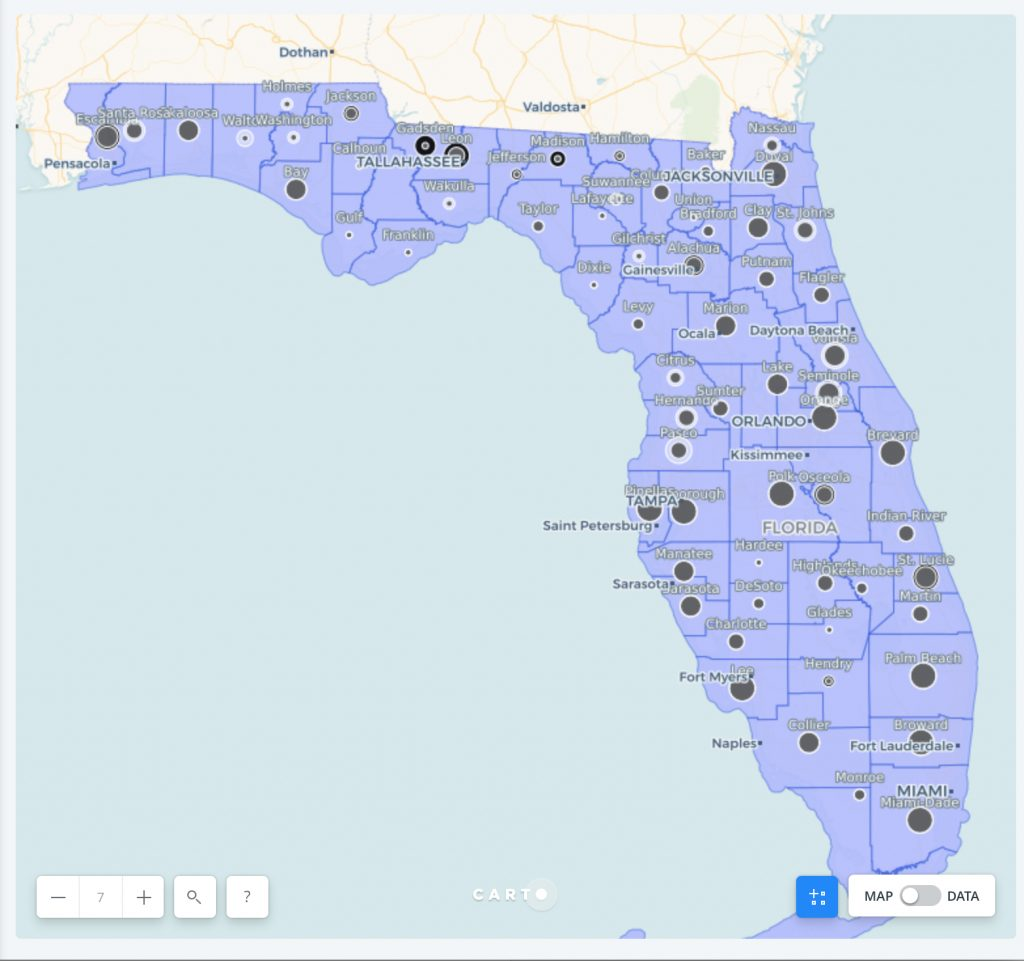 Resegregation In Florida School Districts Mapping History Florida 