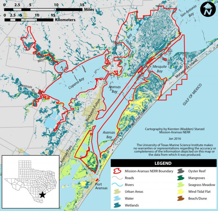 Map Of Port Aransas Texas Area