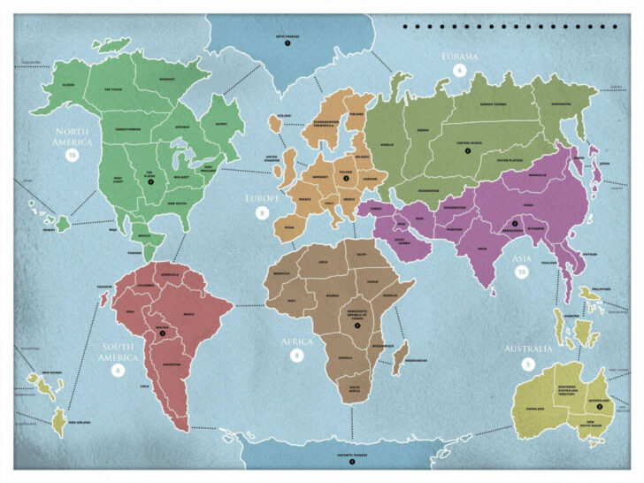 Printable Board Games Risk Map