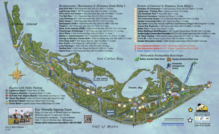 Map Of Sanibel Island Florida Printable