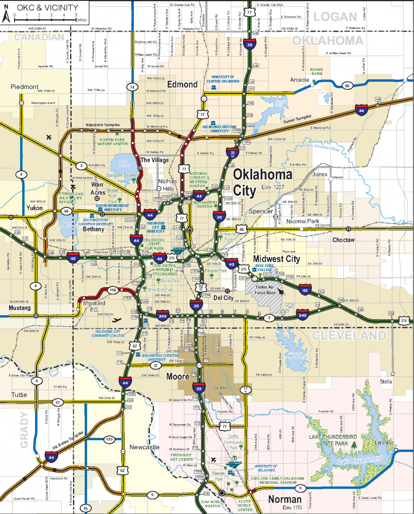 Road Map Of Texas And Oklahoma Free Printable Maps