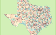 Road Map Of Texas With Cities