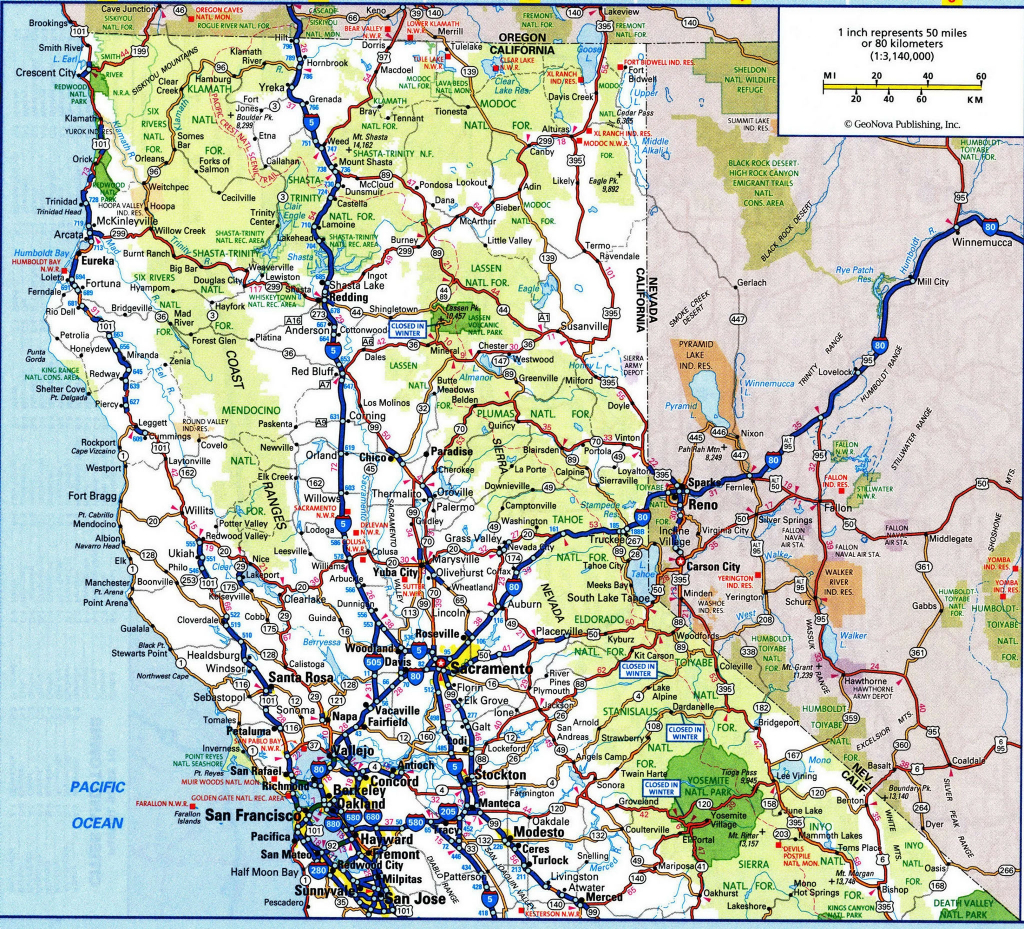 Road Map Oregon California Printable Maps