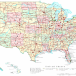 Road Maps Printable Highway Map Cities Highways Usa Detailed Free Of