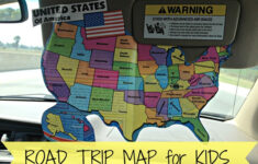 Road Trip Map For Kids 4tunate
