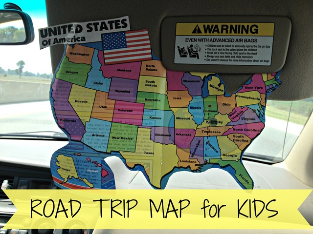 Road Trip Map For Kids 4tunate