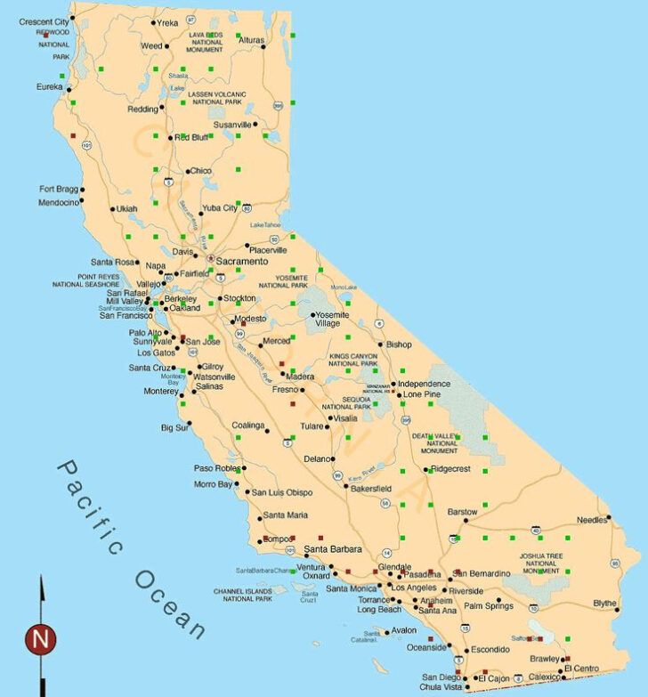 Map Of California Cities