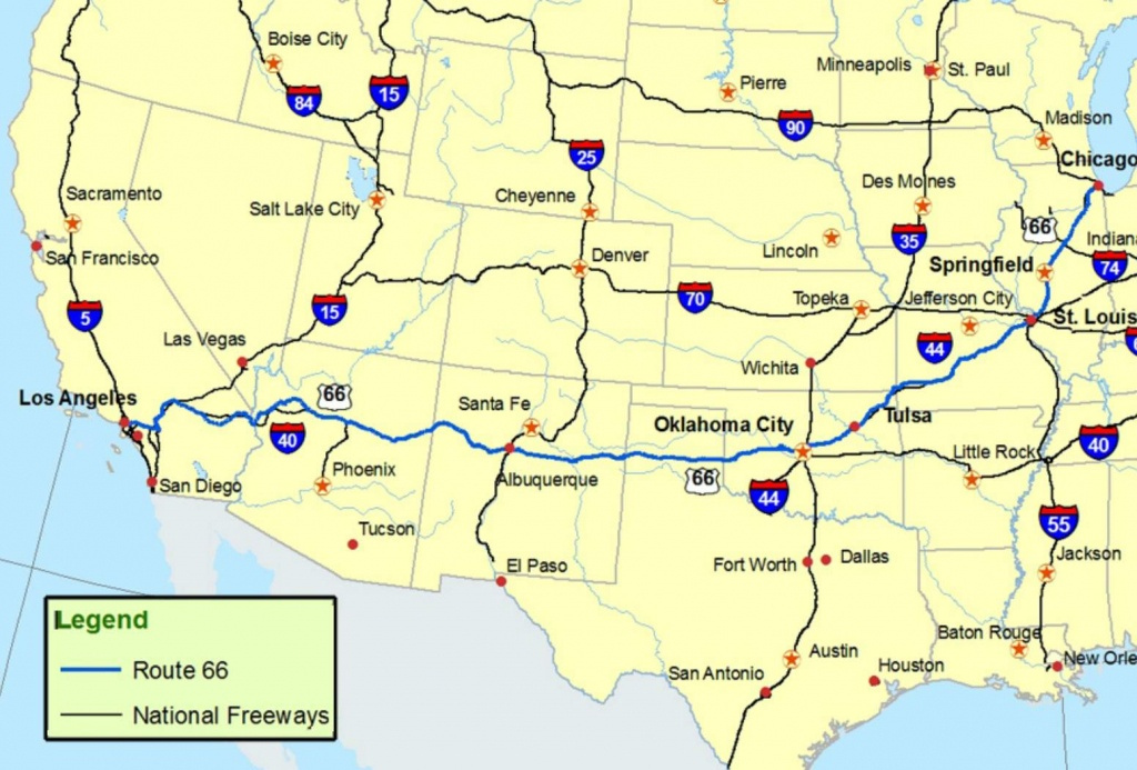 Route 66 Map California Printable Maps