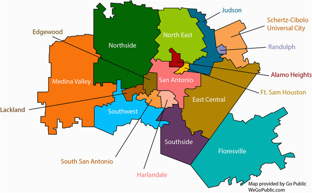 San Antonio School Districts Map Maps Model Online