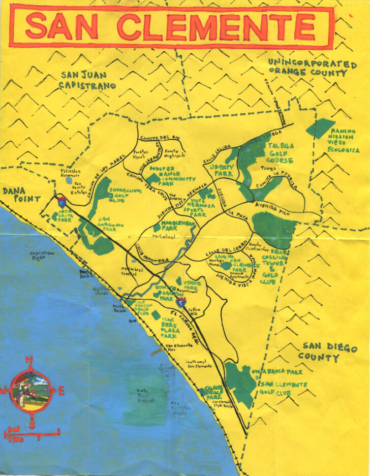 San Clemente California Map