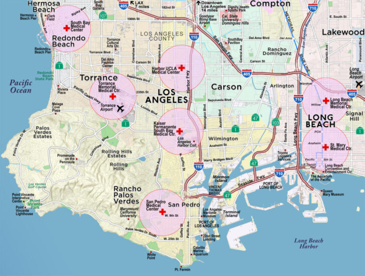 San Pedro California Map