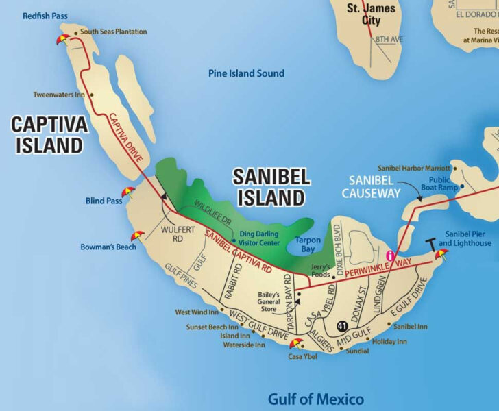 Captiva Island Florida Map