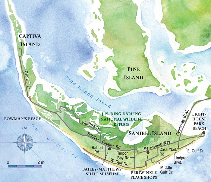 Sanibel Island Map Free Printable Maps