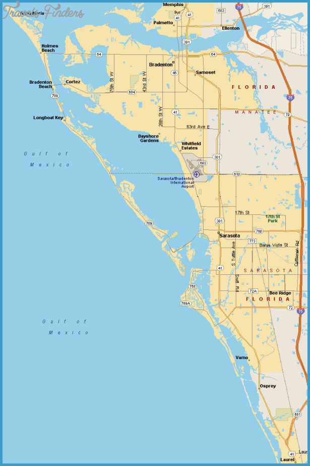 Sarasota Map TravelsFinders Com