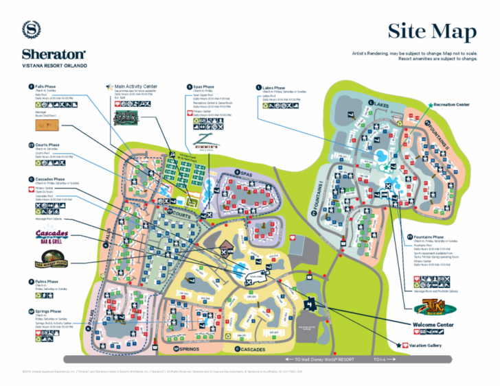 Vistana Resort Orlando Printable Map