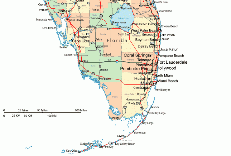 SearchMaps Of Florida Home Florida Map Collection Map Of Southern 