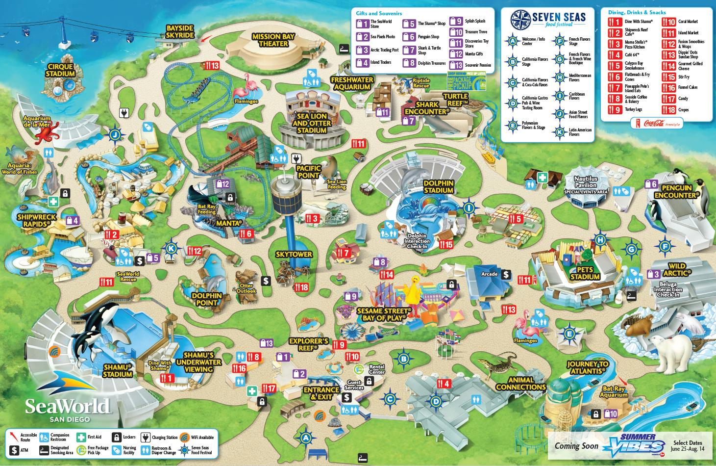 Seaworld California Map Printable Maps