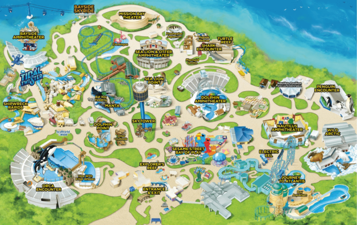 Seaworld California Map