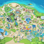 Seaworld Orlando Theme Park Map Orlando Fl Mappery Aquariums