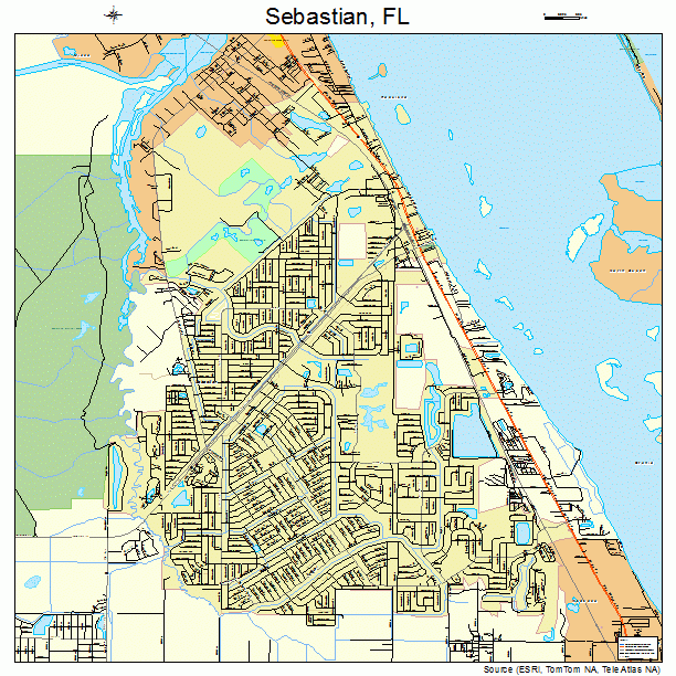 Sebastian Florida Map