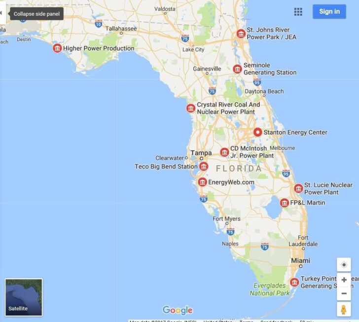 Nuclear Plants In Floridantsnts In Florida Map