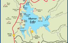 Shaver Lake Recreation Area Maplets Shaver Lake California Map